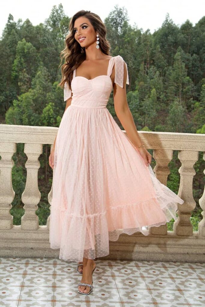 mlle champêtre robe rose
