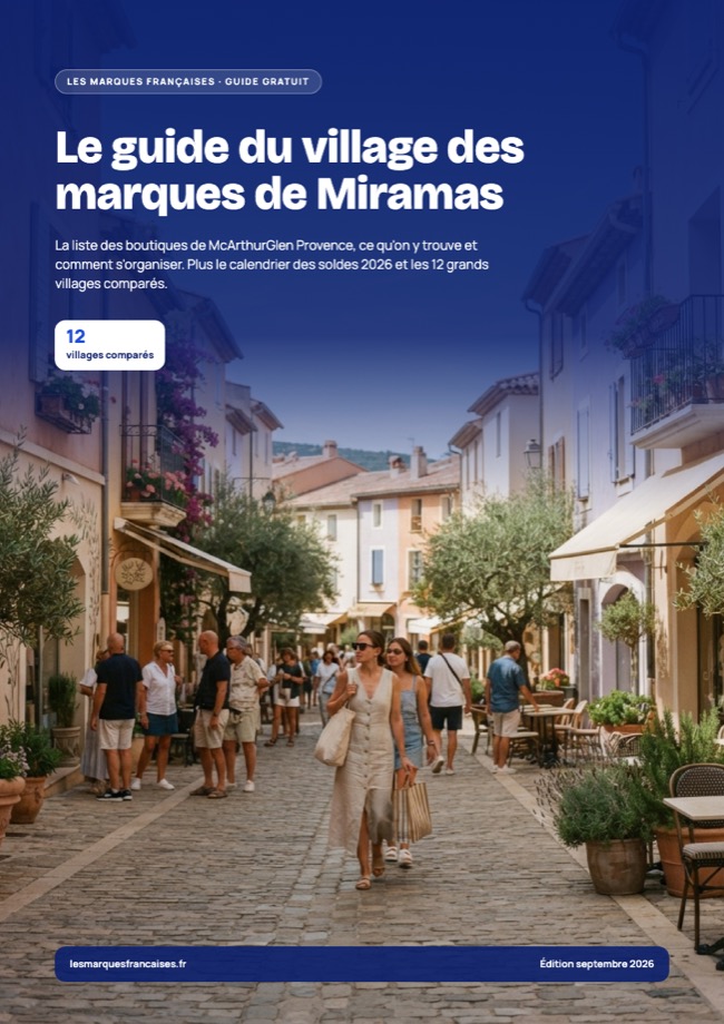 Couverture : Le guide du village des marques de Miramas