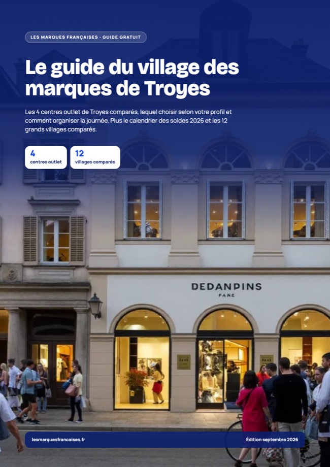 Couverture : Le guide du village des marques de Troyes