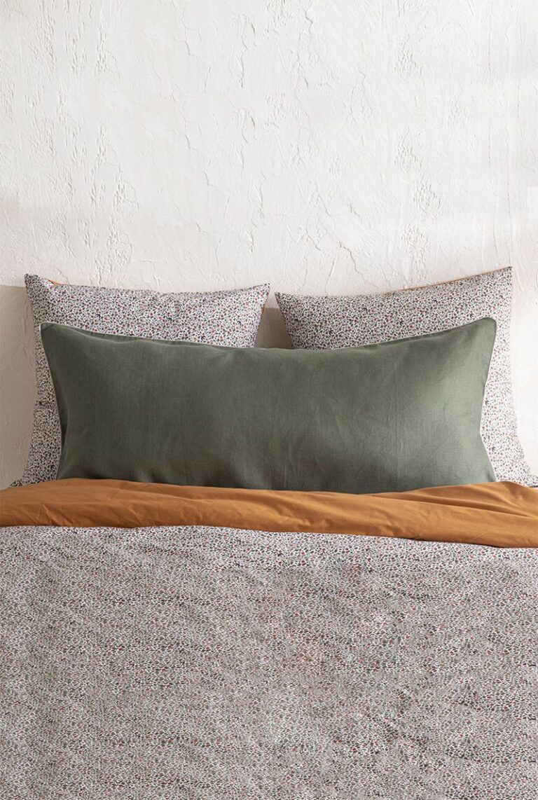 Housse de coussin XXL en lin 55x110 cm — A Demain, lin tissé dans les Vosges