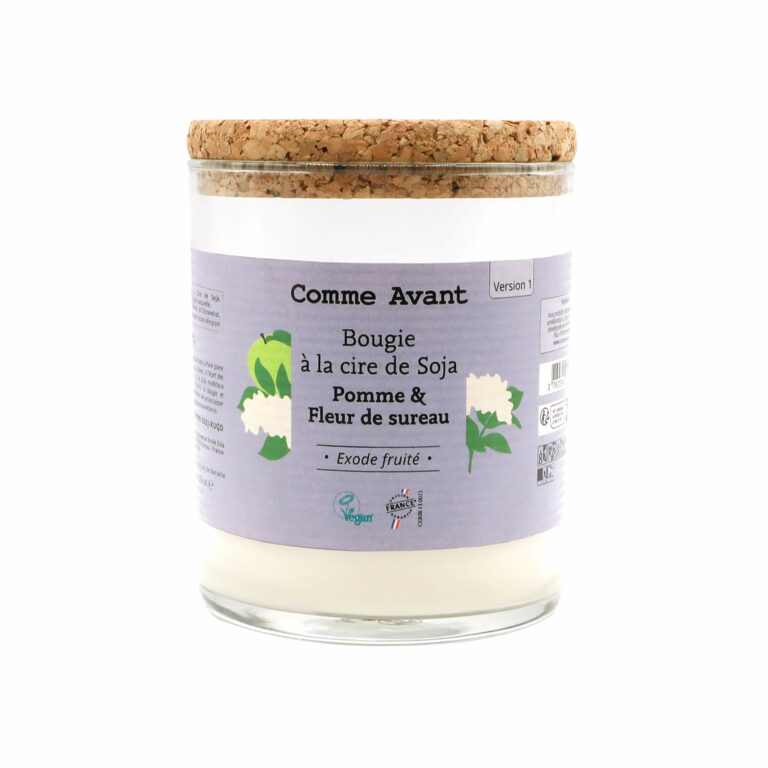 Bougie parfumée à la cire de soja — Comme Avant, coulée près de Marseille