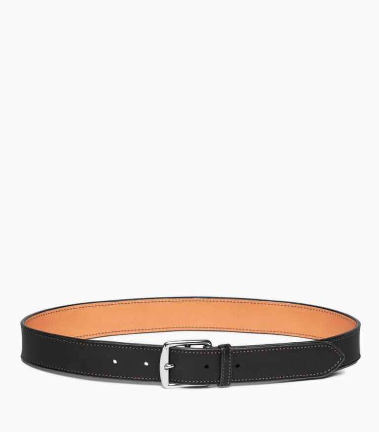 Ceinture Etrivière 35 mm Novonappa noir — Guibert Paris, fait main dans l'atelier Guibert